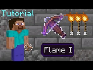 How To Get A Flame-Crossbow in Minecraft Bedrock! (1.20+)