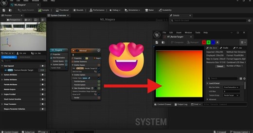 How To Stream Niagara System Data Into Render Targets