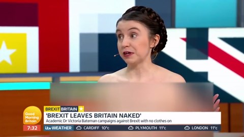 Naked Brexit campaigner says she is not an exhibitionist