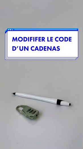 Tutoriel Réinitialisation de cadenas à 3 chiffres