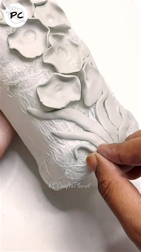 2.7K views · 29 reactions | This easy clay bottle art will blow your mind  Part 4 | PC Crafts Planet | Facebook
