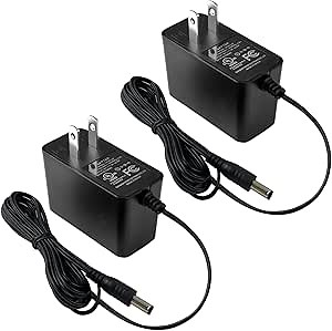 TIGERSECU UL Certified Security Camera AC/DC Power Adapter, 12V 1A 100V-240V 2.1x5.5mm Power Supply, Compatible with Lorex, Night Owl, Swann, ZOSI, Reolink, Annke IP and BNC Cameras (2-Pack)