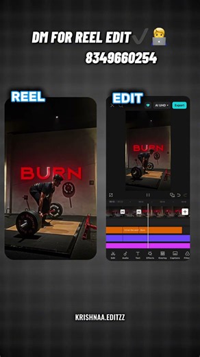 DM FOR REEL EDIT ✔️ | REEL EDIT | GYM EDIT | VIDEO EDITING | VIDEO EDITOR