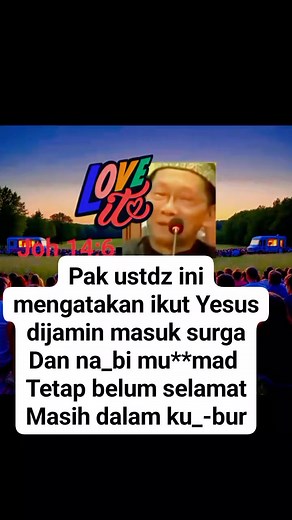 1.2K views · 26K reactions | Pak ustdz ini mengatakan ikut Yesus dijamin masuk surga Dan na_bi mu**mad Tetap belum selamat Masih dalam ku_-bur #edukasi #lintasagama | Yosten Sinaga | Facebook