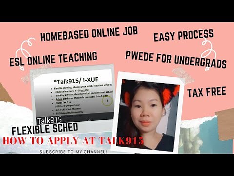How to apply at Talk915 (homebased jobs)