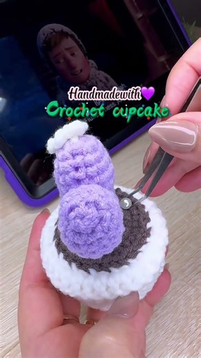 Crochet cupcakes #crochetforbeginners #handmade #crochetlove