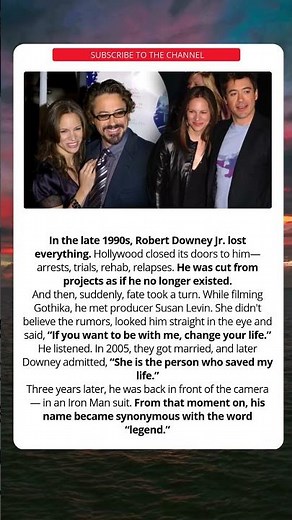 Robert Downey Jr.: The Story of His Comeback