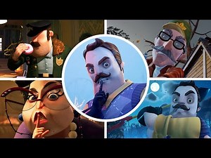 Hello Neighbor 2 - All Bosses & Endings (+DLC)