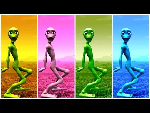 Dancing Green Alien Compilation 2025 – Funniest & Most Colorful Alien Dance