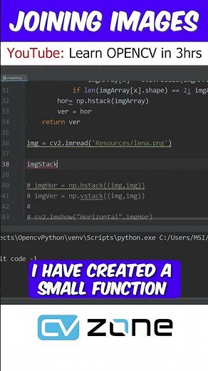Joining Images using OpenCV