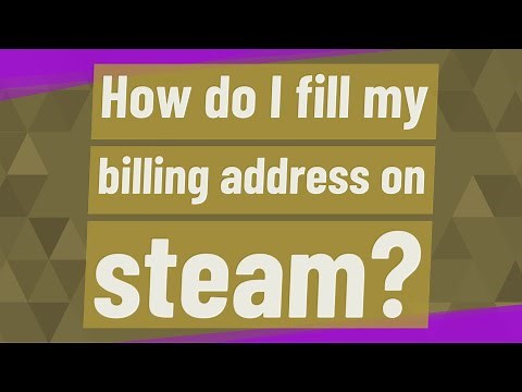 How do I fill my billing address on steam?