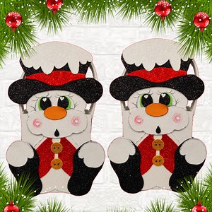 creative snowman bag for christmas - handmade christmas craft ideas | My Arts & Crafts