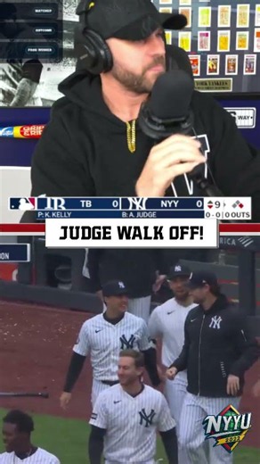 Aaron Judge Hits a Walk Off Home Run Yankees Defeat The Rays! #mlb