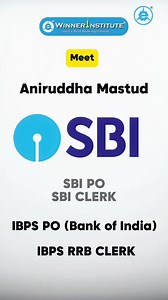 68 reactions | SBI PO final Selection.. Anirudh Mastud.. Heartiest Congratulations WINNER  | Winner Institute | Facebook