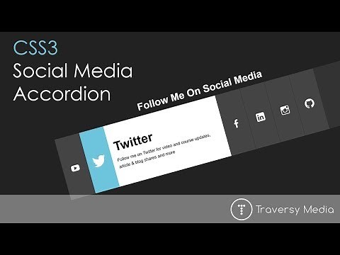 Social Media Accordion With CSS3 Transitions
