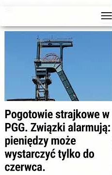 Pogotowie strajkowe w Polskiej Grupie Górniczej