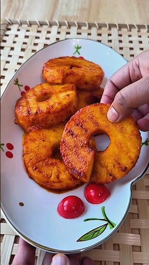 🔥🍍 Sweet Meets Heat! Spicy Grilled Pineapple Recipe | Easy BBQ Side Dish Idea 🌶️🔥
