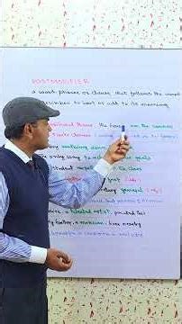 POSTMODIFIER #englishgrammar #composition #qualifiers #determiners #education