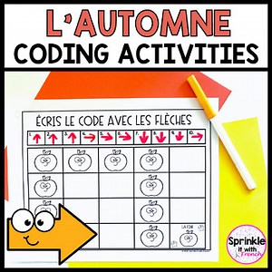 French Fall Coding Activities | Les activités de codage de l'automne