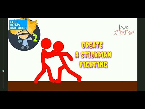 CREATE a STICKMAN FIGHT ANIMATION | Drawing cartoons 2