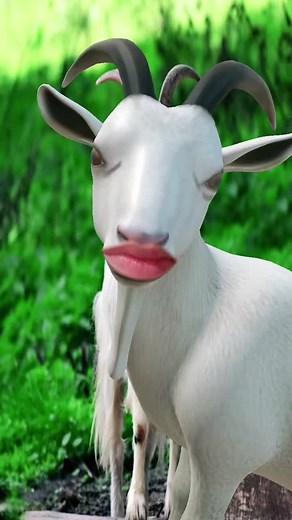 Funny Goat Moments: Cute Goat with Exaggerated Features