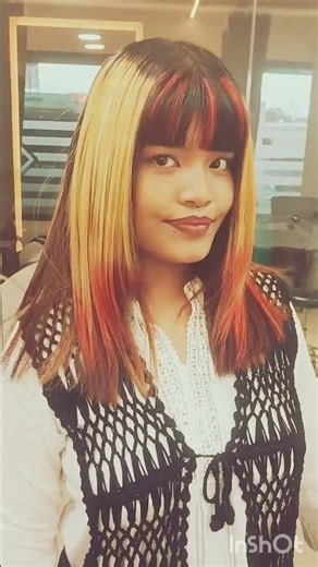 #blonde #Red Bangs ,#Red ombre #shortsfeed #foryoutubeshortsvideopage