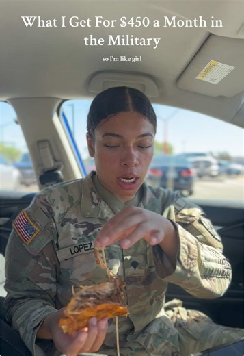 Part 80 | What I Get For $450 a month in the Military✨ #dfac #food #lunchbreak #quesabirria #tacos