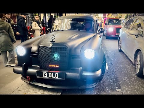 1 of 1 Mercedes Ponton AMG V8 Engine Swap! CRAZY SOUNDS and REACTIONS in London!!
