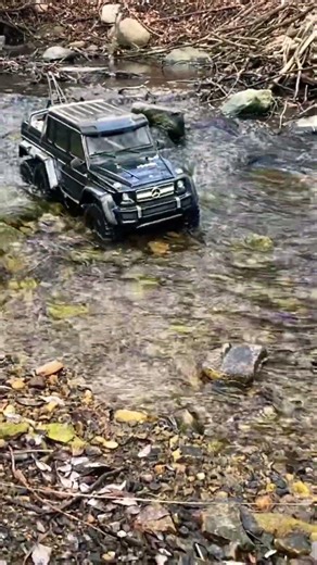 Water running with the TRX6 #trx6 #water #creek #rccar #rccrawler #rc #rcfun