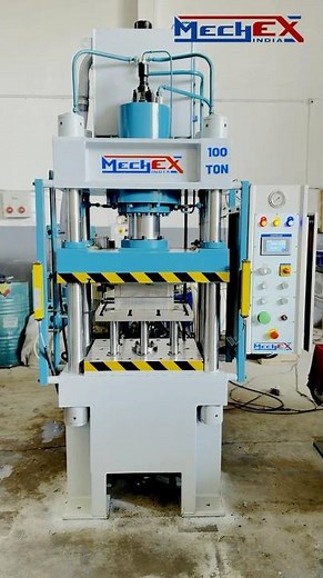 Deep Draw Hydraulic Press Machine with Cushion | 100 Ton | MechEX India