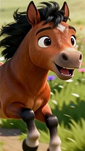 🐴 Konjica ide, svi da vide! | Dečja pesmica o konju ✨ #shorts