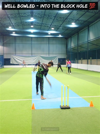 In To The Block Hole 💯 #cricket