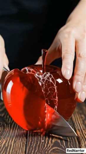 "Red Glass Apple & Lychee ASMR Cutting 🍎🍒 | Satisfying Slow Motion Fruit Break" #smoothie