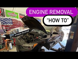 How To Remove The Engine From a Hyundai veloster (turbo ) and non -turbo !! FAST AND EASY!!