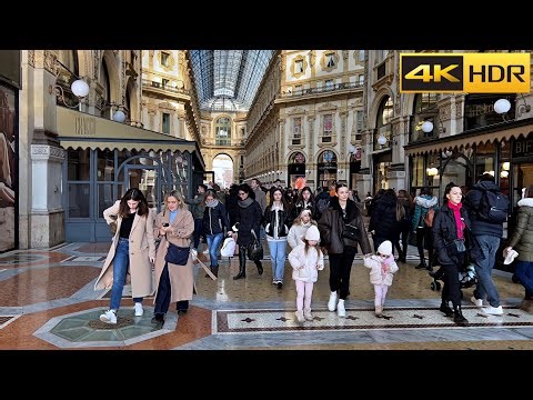 Milan Walking Tour 😎 A Stroll through Italy's Fashion Capital [4K HDR]
