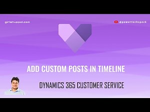 How to add custom posts in timeline using Power Automate in Dynamics 365 Customer Service Hub App?