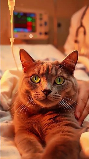 Sang Kucing Bertahan... | Emotional Hospital Scene #kucing #shorts #fypシ