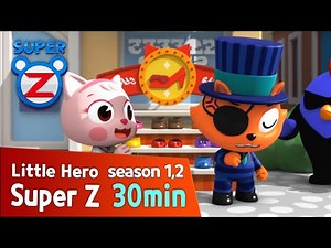 [Super Z 1,2] Little Hero Super Z l 30min Play l Dibo Puzzle Game! l