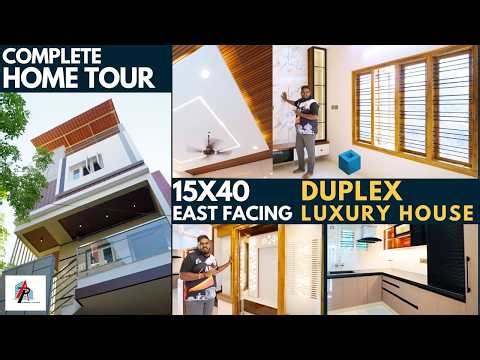 15x40 East Facing Duplex Small Plot | BIG Luxury House | Full Home Tour | AP Design & Construction