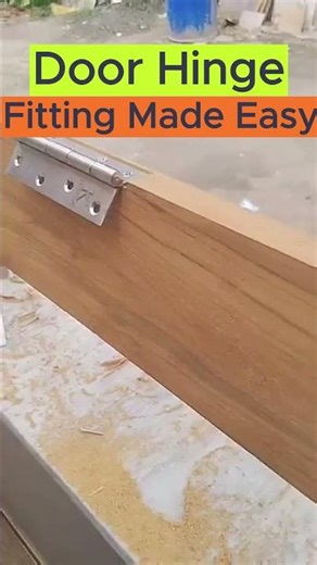 Router Trick for Perfect Door Hinges #diy #woodworking