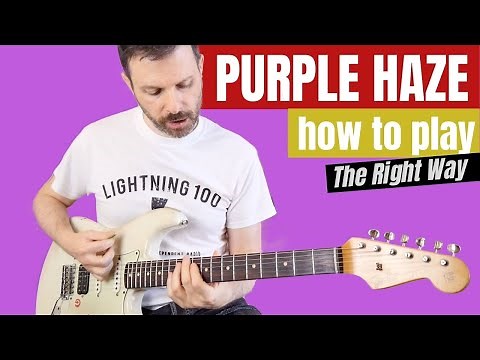PURPLE HAZE (Jimi Hendrix) guitar lesson / HOW TO PLAY / tutorial