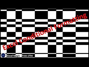 Excel Conditional Formatting for a Chess Board or Checkerboard. Excel Magic Trick 1754