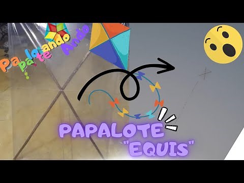 Como Hacer un Papalote fácil, Bien explicado paso por paso para primeriso || Papalote 1 Equis