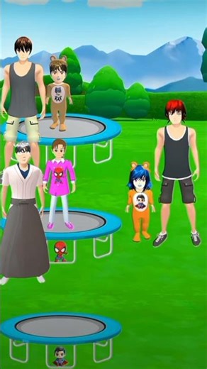 Yang Manakah Trampolin Ku #feedshorts #trendingshorts #cartoon