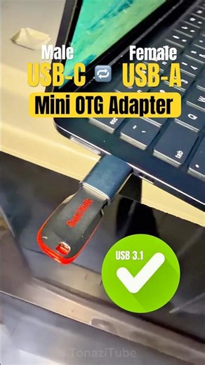 Fast & Compact OTG Converter | Baseus OTG Adapter Review – Mini USB-C Male to USB-A Female #usbc
