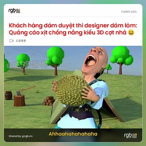Tiếp tục series "khách dám duyệt, designer dám làm" - hoạt hình 3D Hoàn Châu Cách Cách phiên bản cợt nhả nhận thêm job quảng cáo xịt chống nắng 😆 👉 Xem phần 1: Mới học animation 4 tháng thì khách book quảng cáo băng vệ sinh: https://www.facebook.com/rgb.vn/videos/1089486812585058 🎥 @主观哥哥 #RGB #Advertising #FunnyAds #Ads | RGB