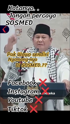 Jangan percaya sosmed#sosmed#prabowo#pidato