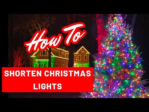 How to Shorten LED Christmas Lights