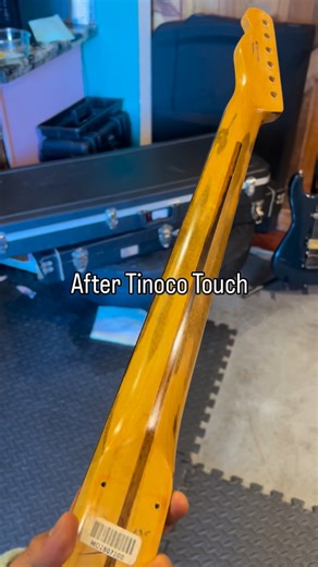 Tinoco’s Guitar Repair on Instagram: "I’ve always been in love with aged, road worn, and weathered finishes and so I’ve gravitated towards learning how to do them on my own! Here’s a brand new @fender Telecaster neck that I’m using as my shop guitar demo for this cool hand aged look. I’m shying away from applying all the nicks dents and scratches cus I still believe at least some of its character has got to be developed over time. This is just the head start of it. If you’re interested in adding