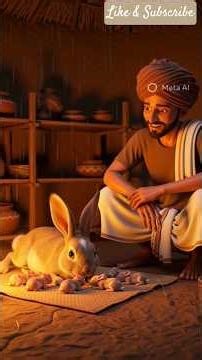 The Farmer Who Saved a Rabbit Family | Heart Touching Story #shorts #animals #farming #potato